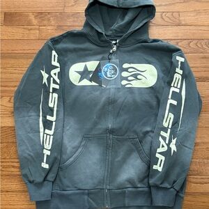 Hellstar Gray Hooded Jacket